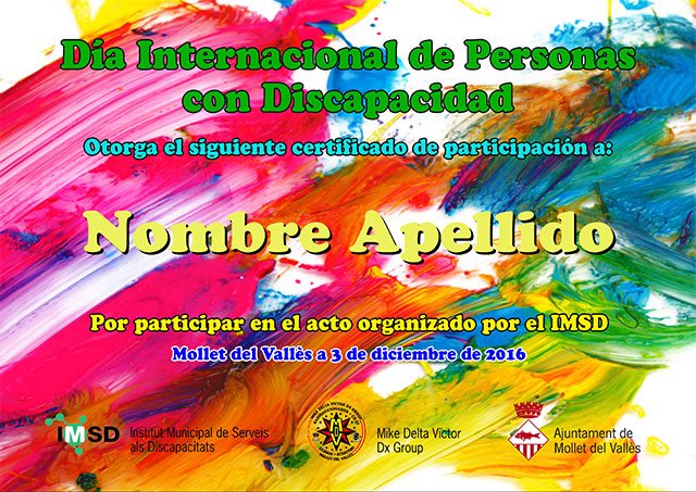 Certificado de participación
