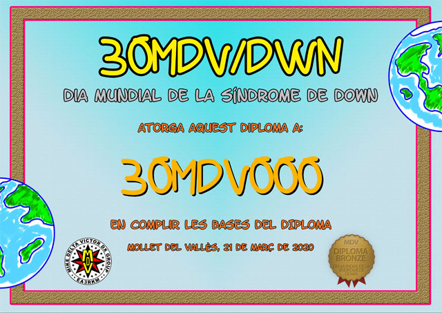Diploma 30MDV/DWN 2020