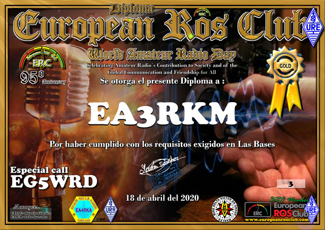 Diploma EG5WRD 2020 Oro Diploma EG5WRD 2020 Oro