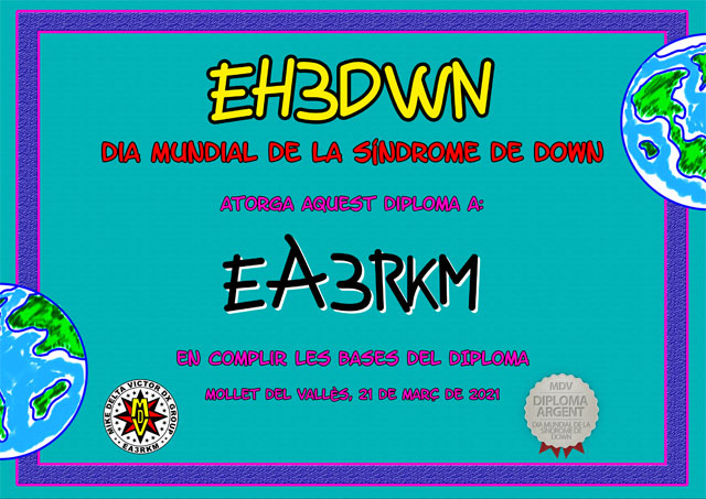 Diploma EH3DWN 2021