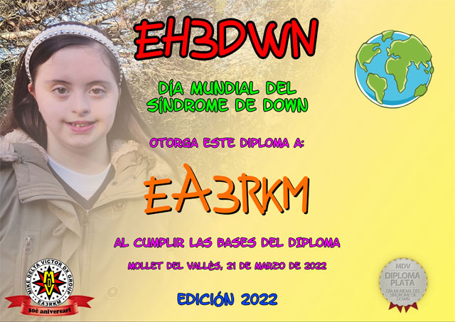 Diploma EH3DWN 2022 Plata